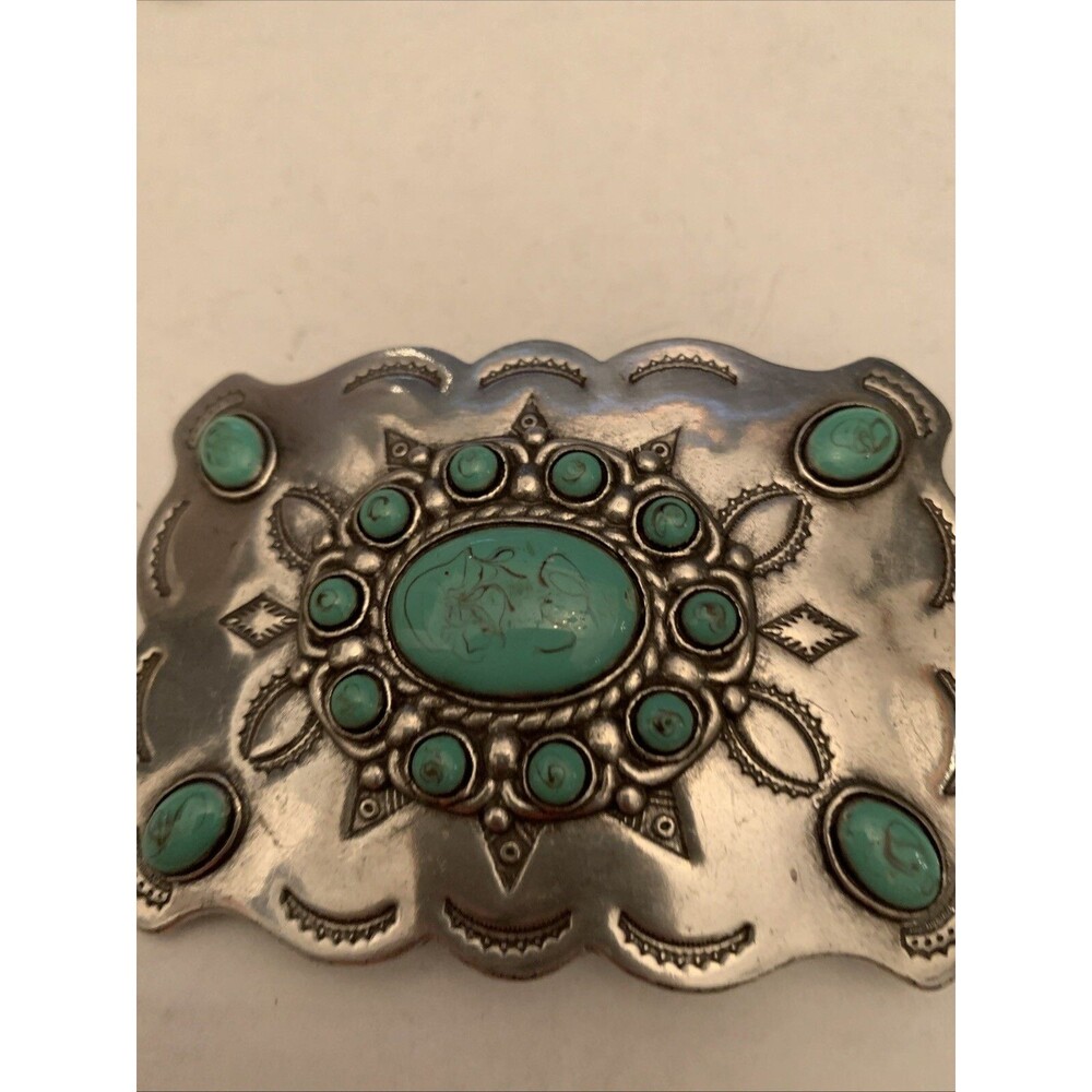Belt Buckle Turquoise Like
